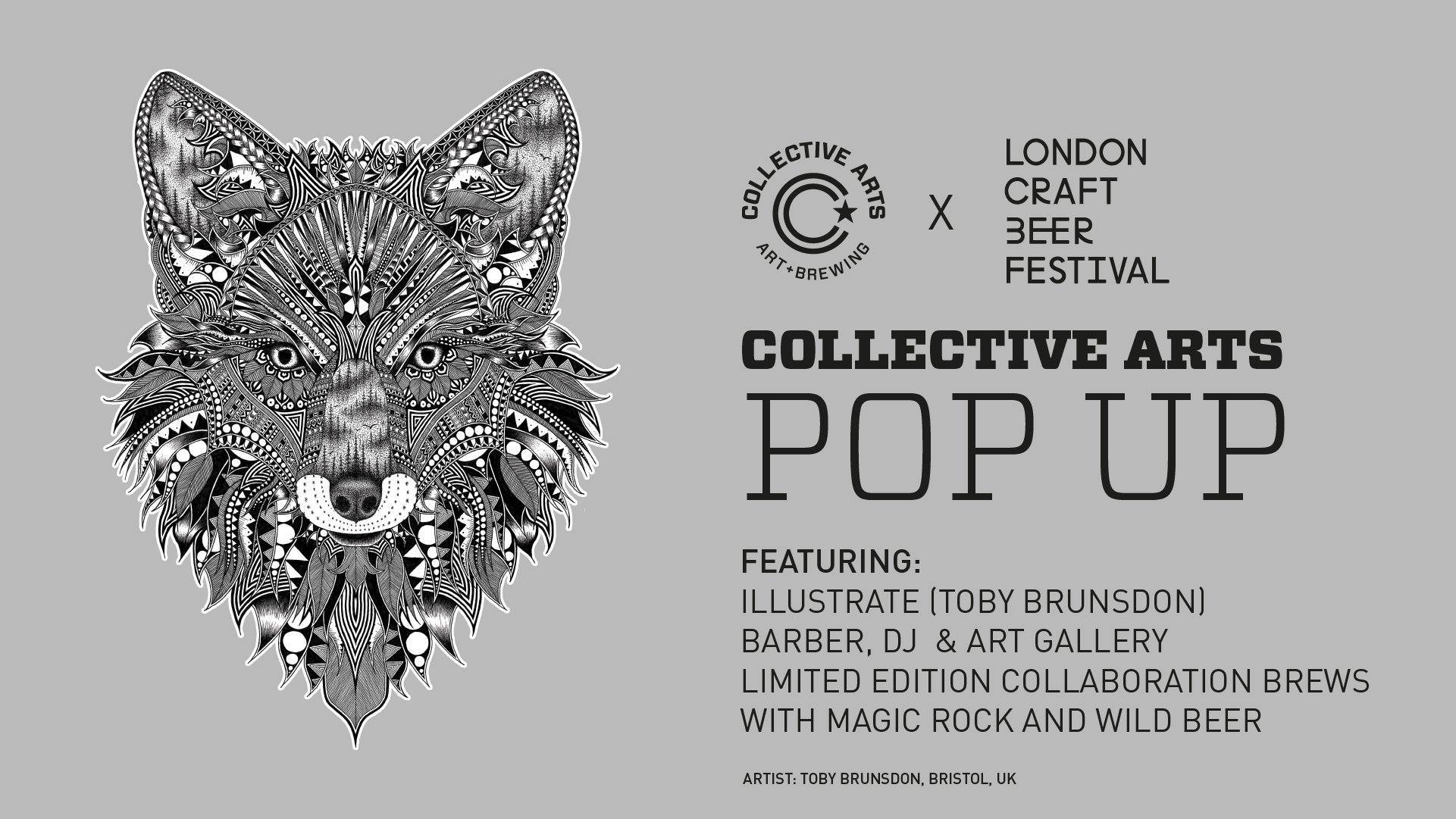 Colletive Brewing x Illustrate London Craft Beer Festival Promo Poster