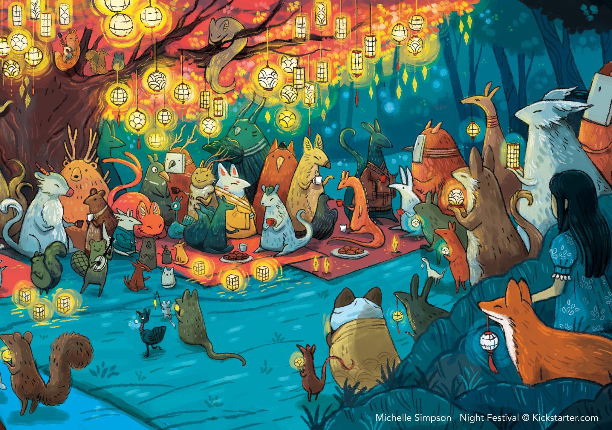 Night Festival: A Wordless Picture Book