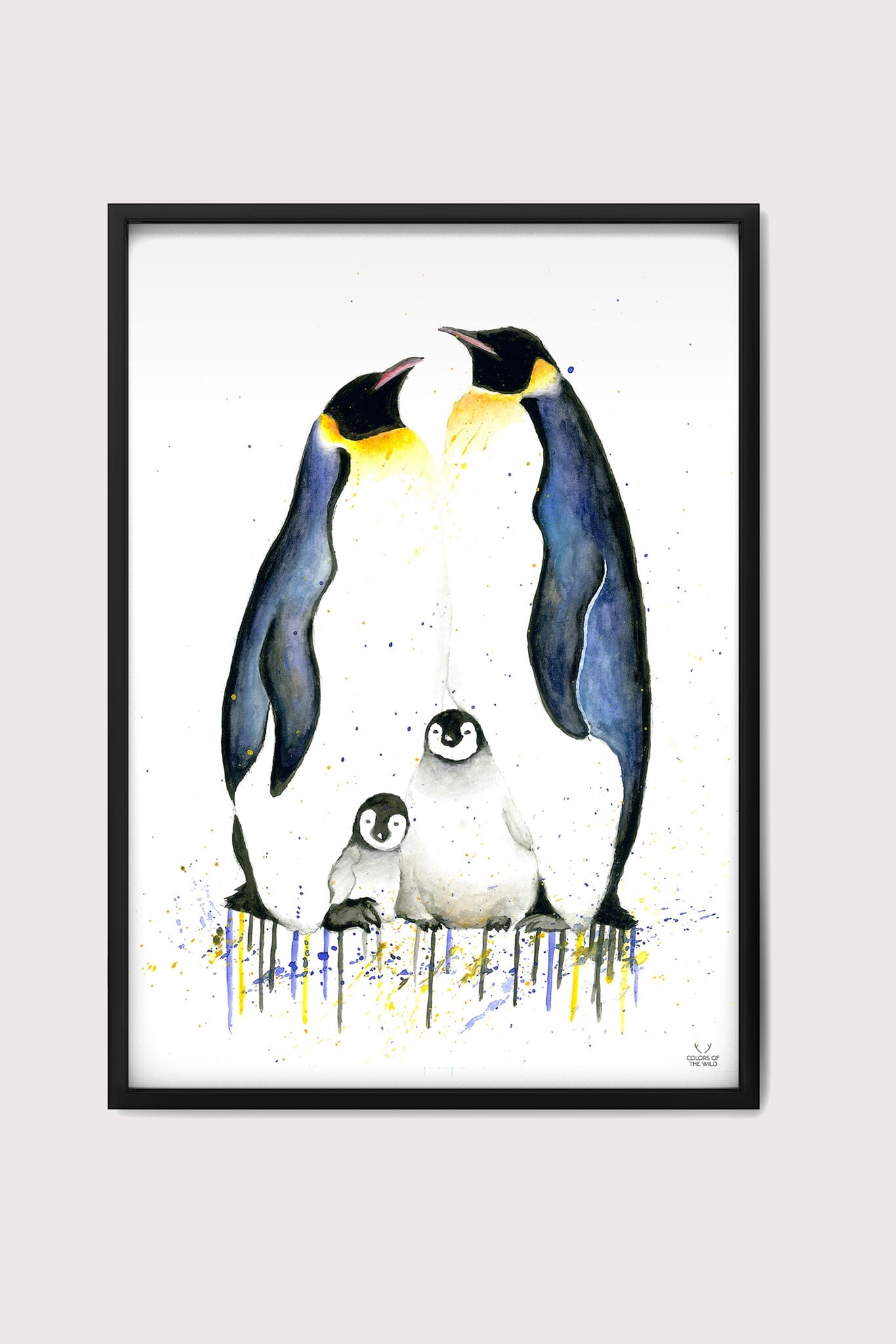 Penguin Family Fine Art Print