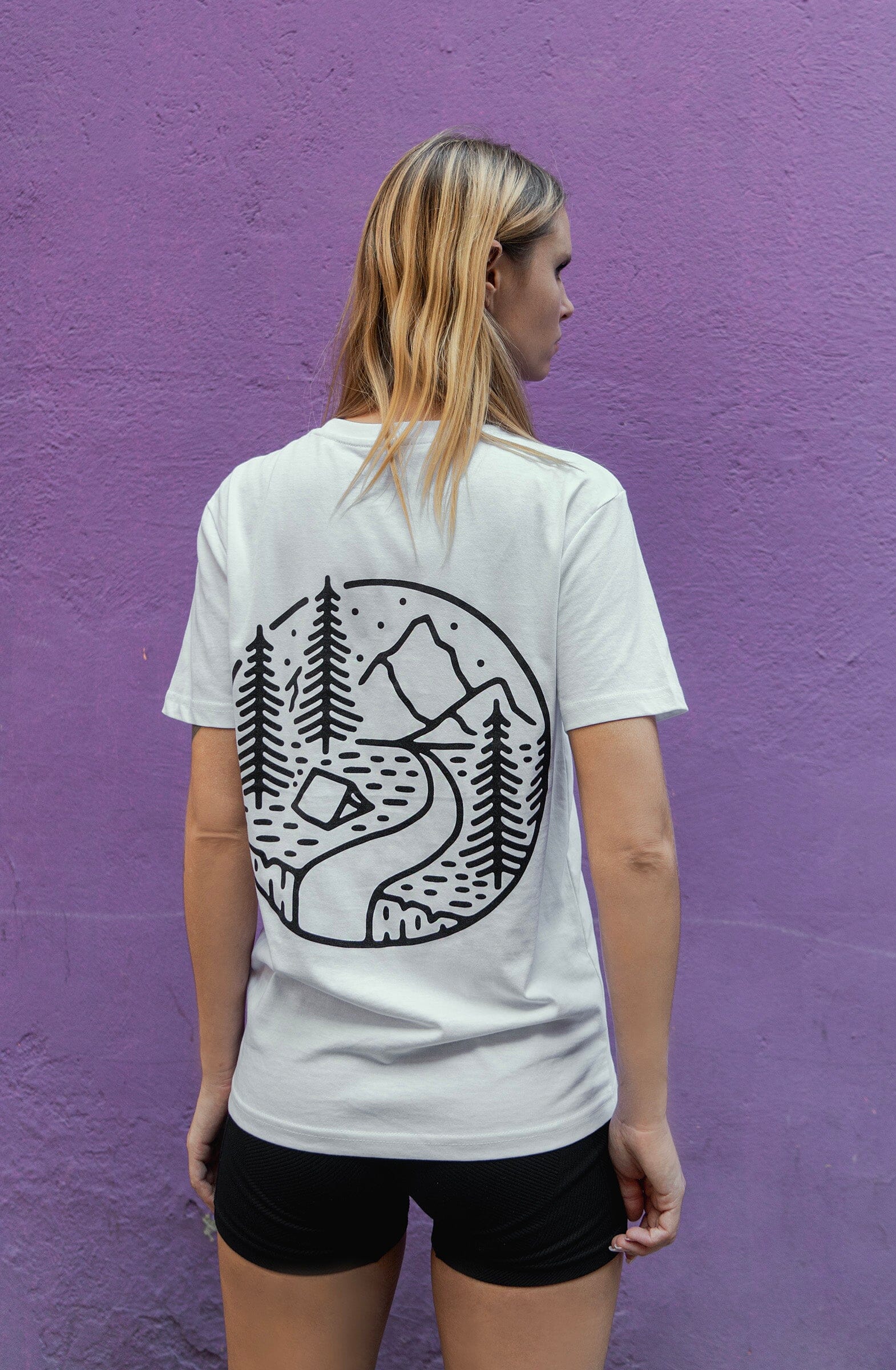 Women's T-Shirt | Into The Wilderness x Embroidered Wolf