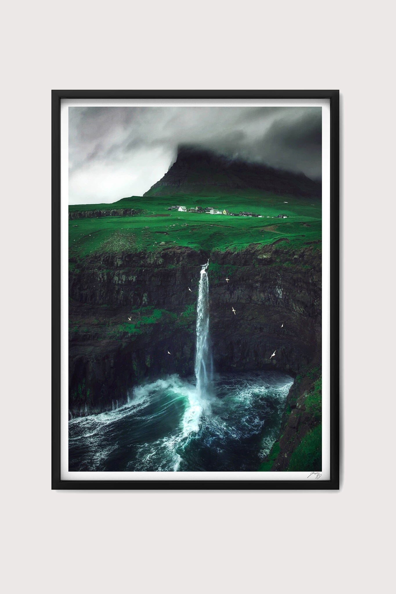 Moody Waterfall Fine Art Print