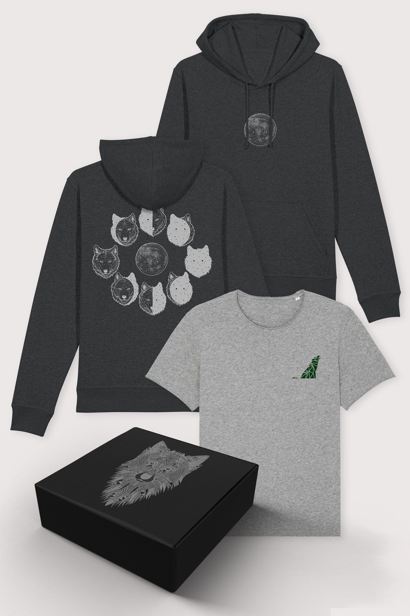 Women's Gift Set | Wolf Hoodie & T-shirt Combo