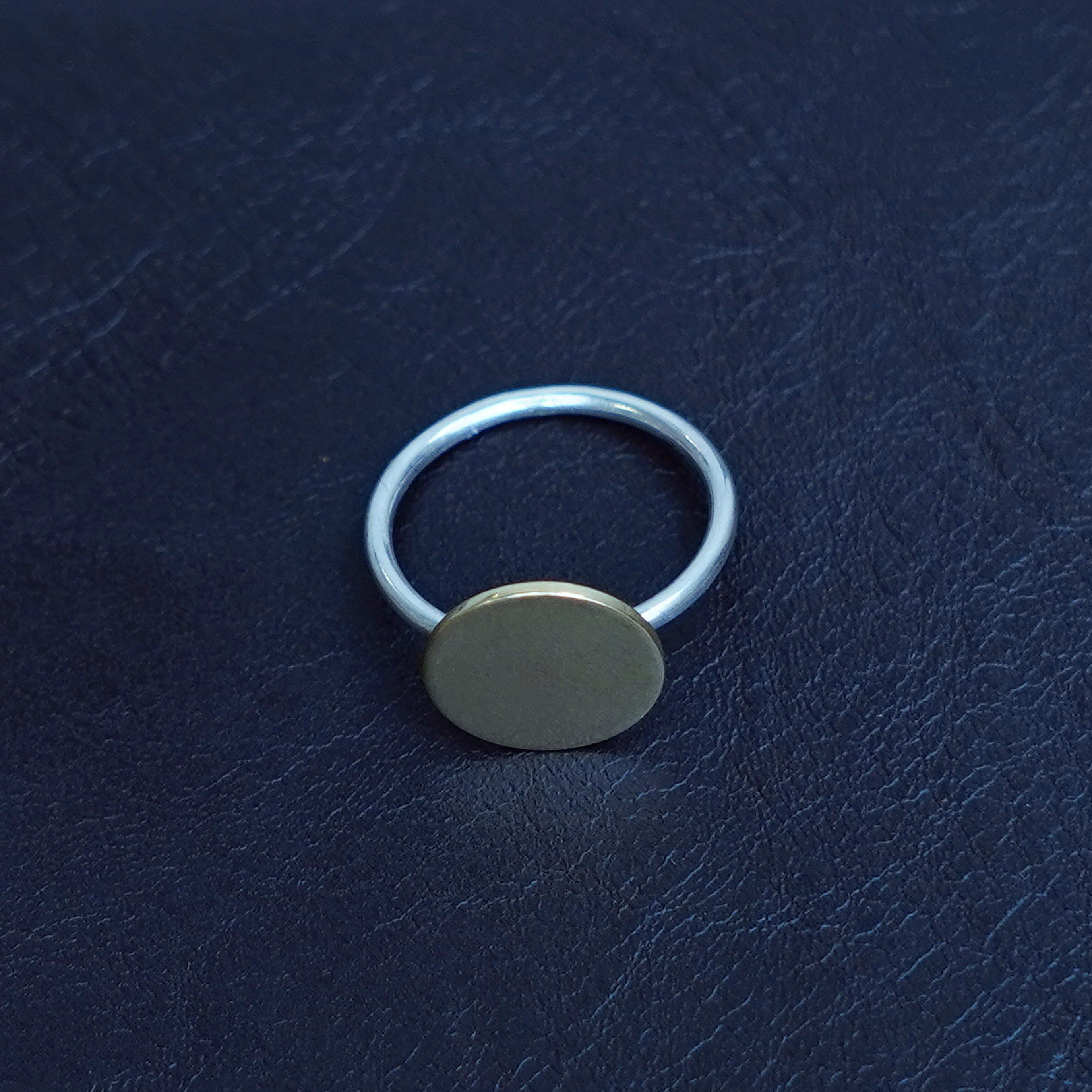 Brass Disk Ring