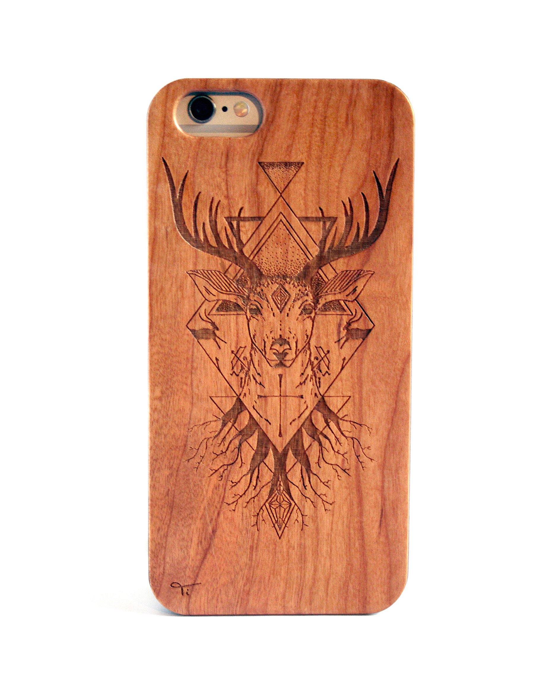 Wooden Phone Case | Minimalistic Stag Sale