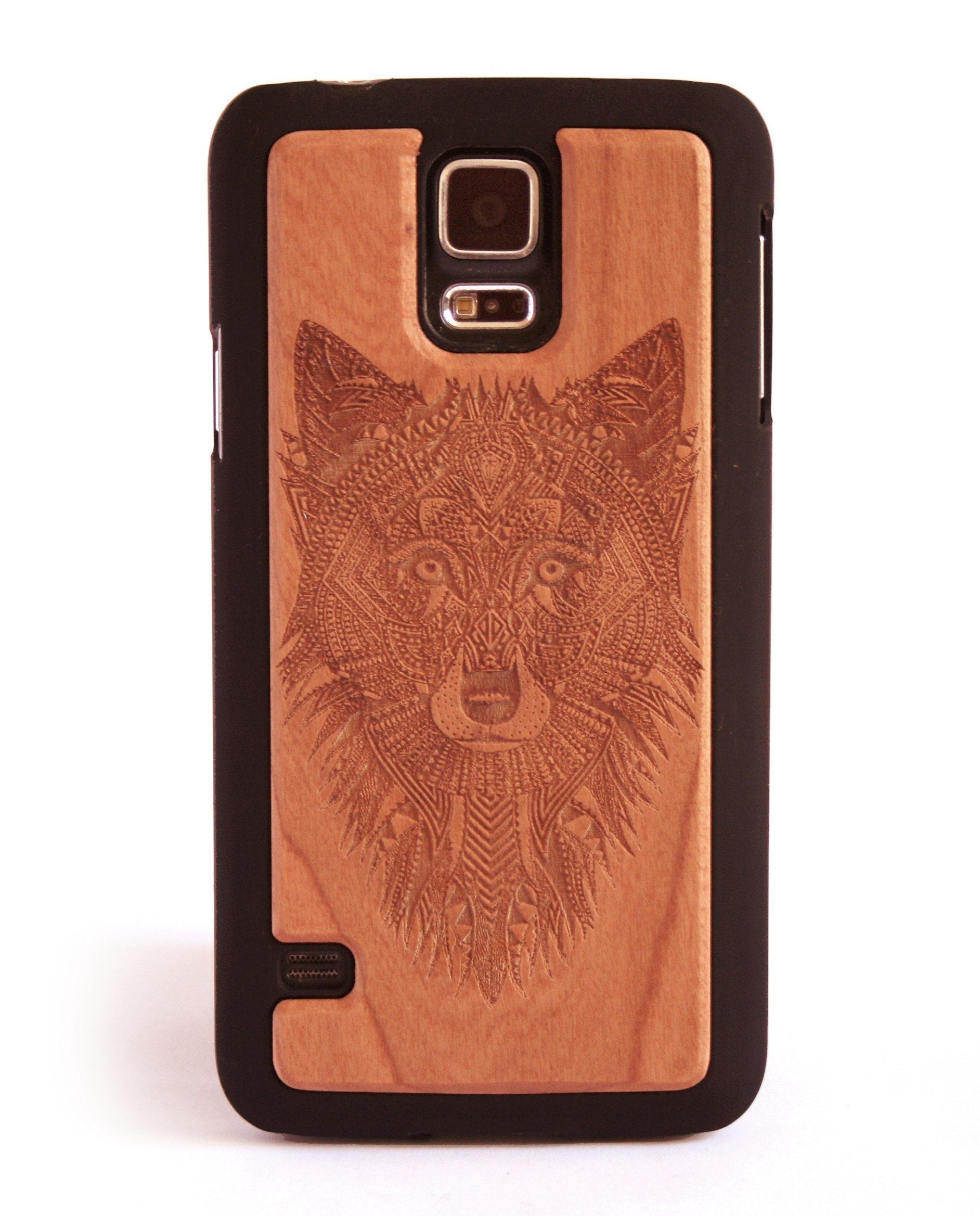 Wooden Phone Case | Grey Wolf Sale