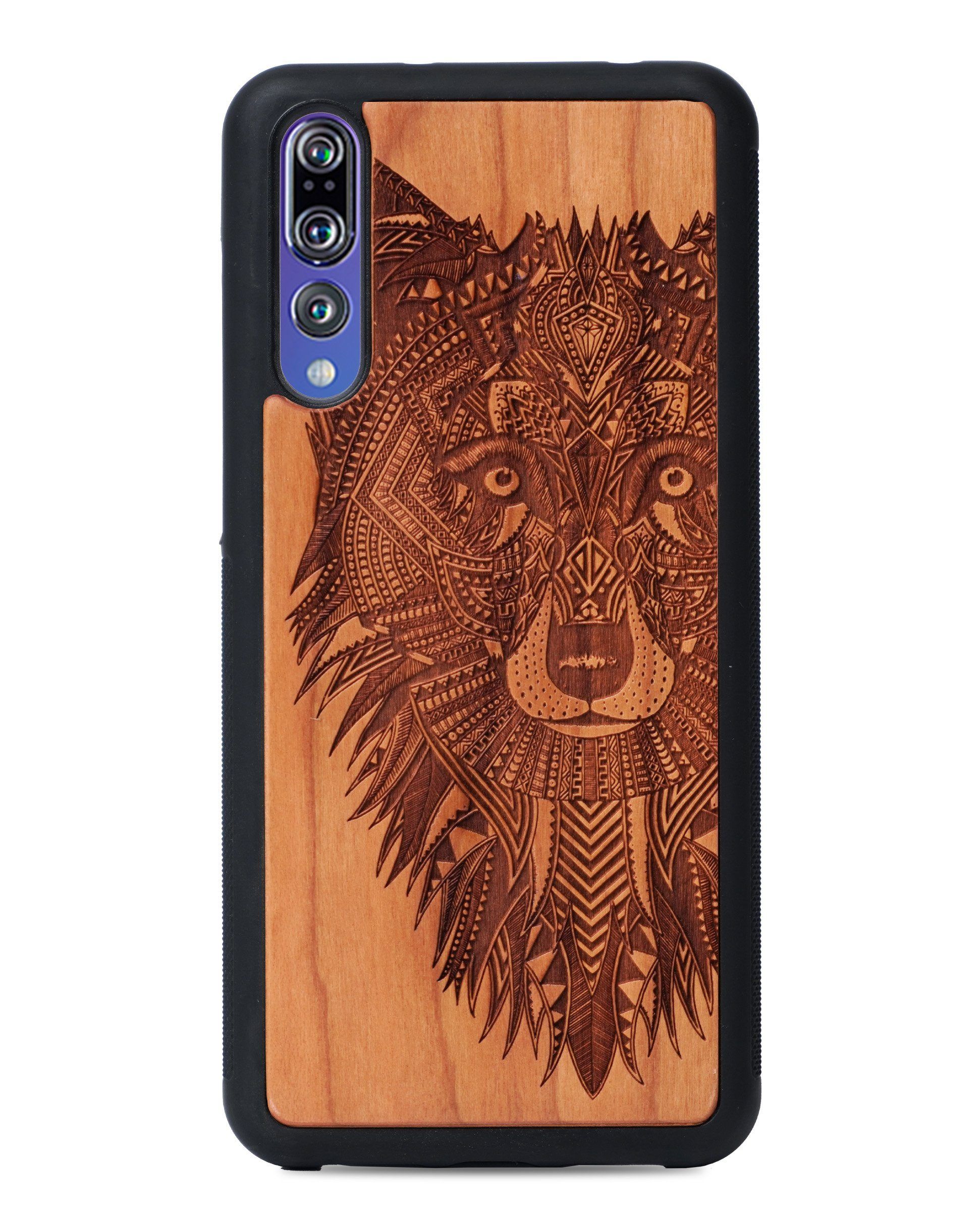 Wooden Phone Case | Grey Wolf