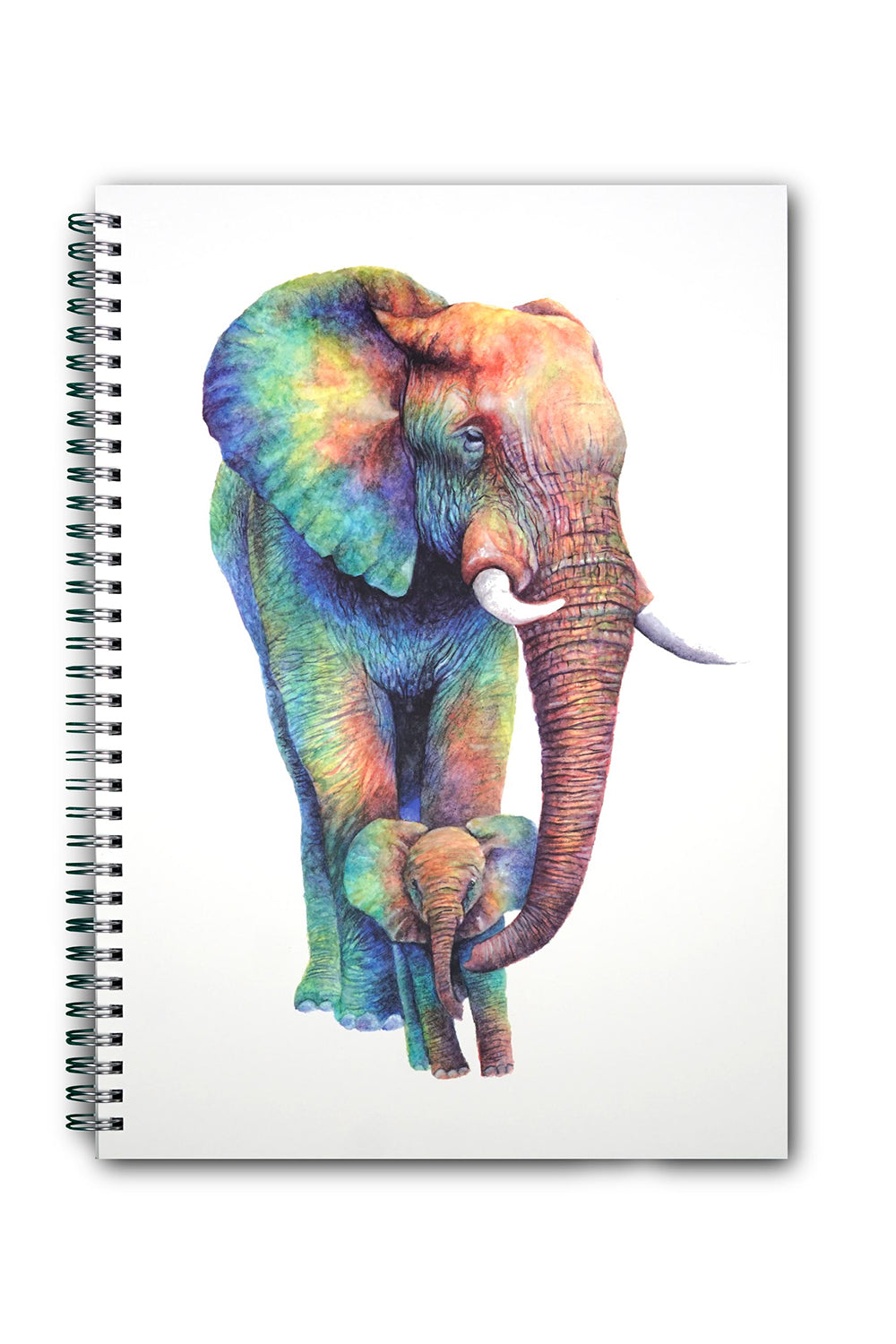 Rainbow Elephants Notebook