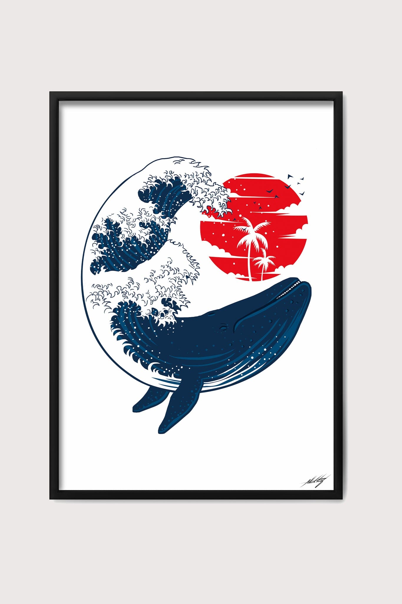 Whale Wave Fine Art Print