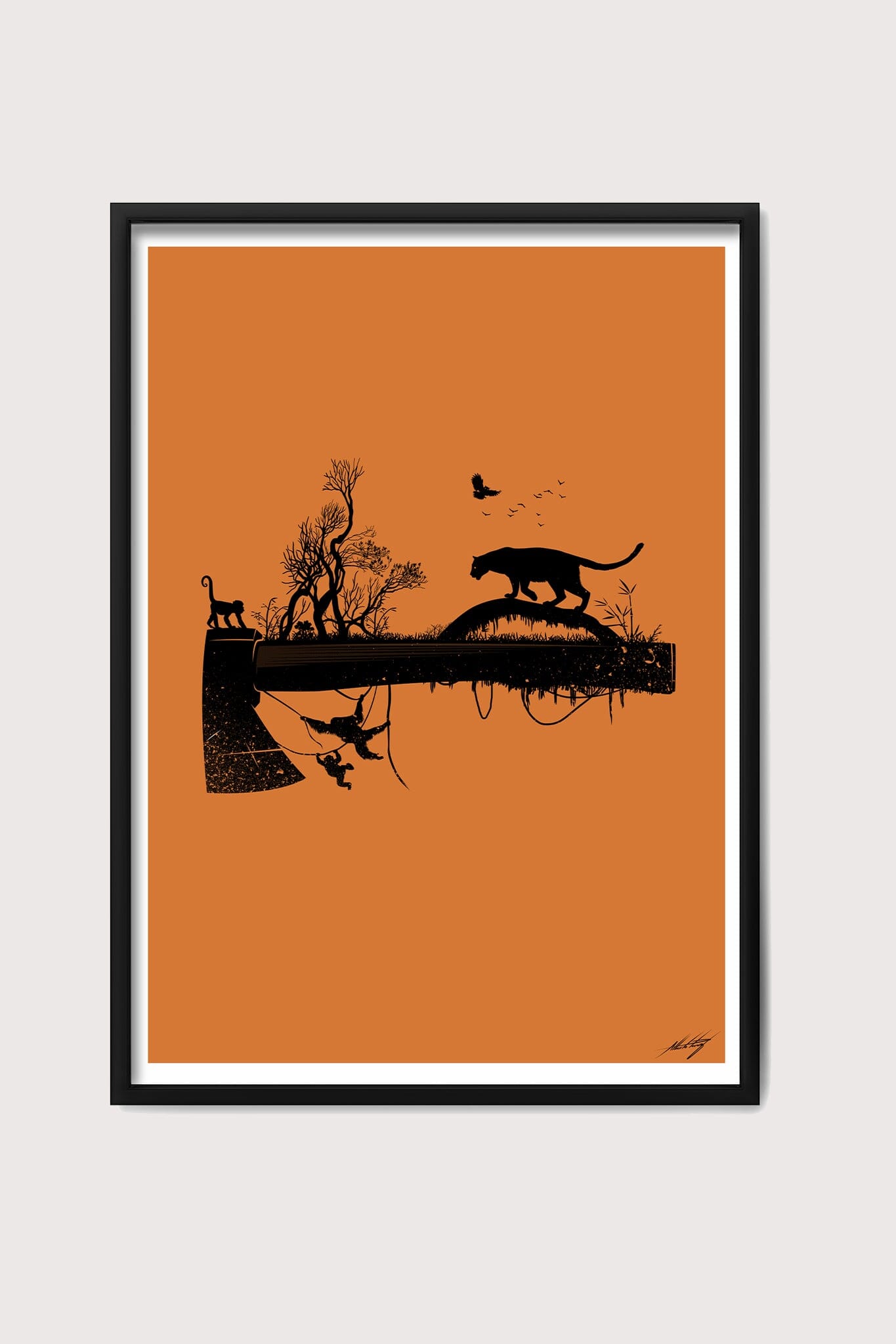 Panther & the Axe Fine Art Print