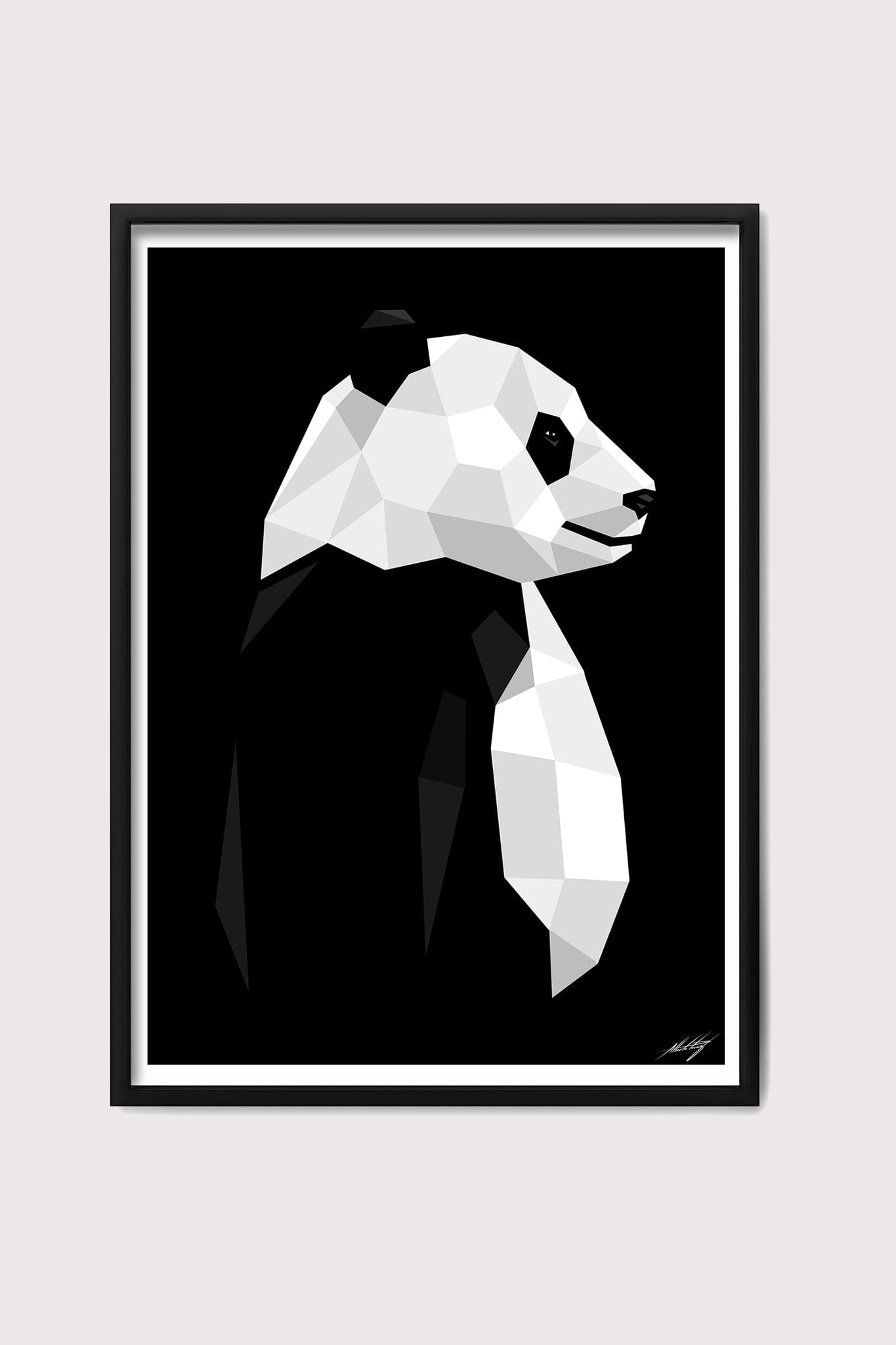 Geometric Panda Fine Art Print