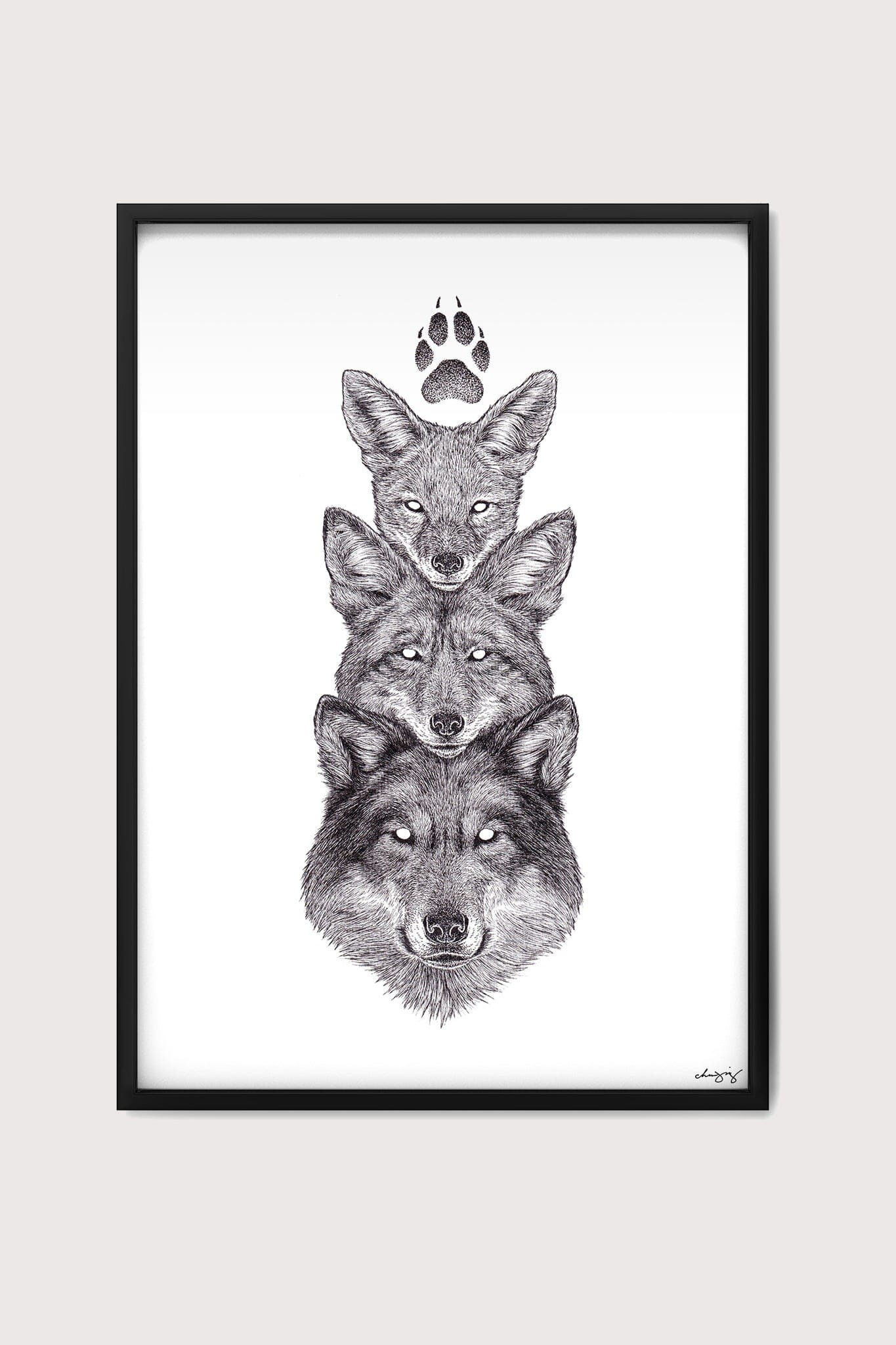 Canine Totem Fine Art Print