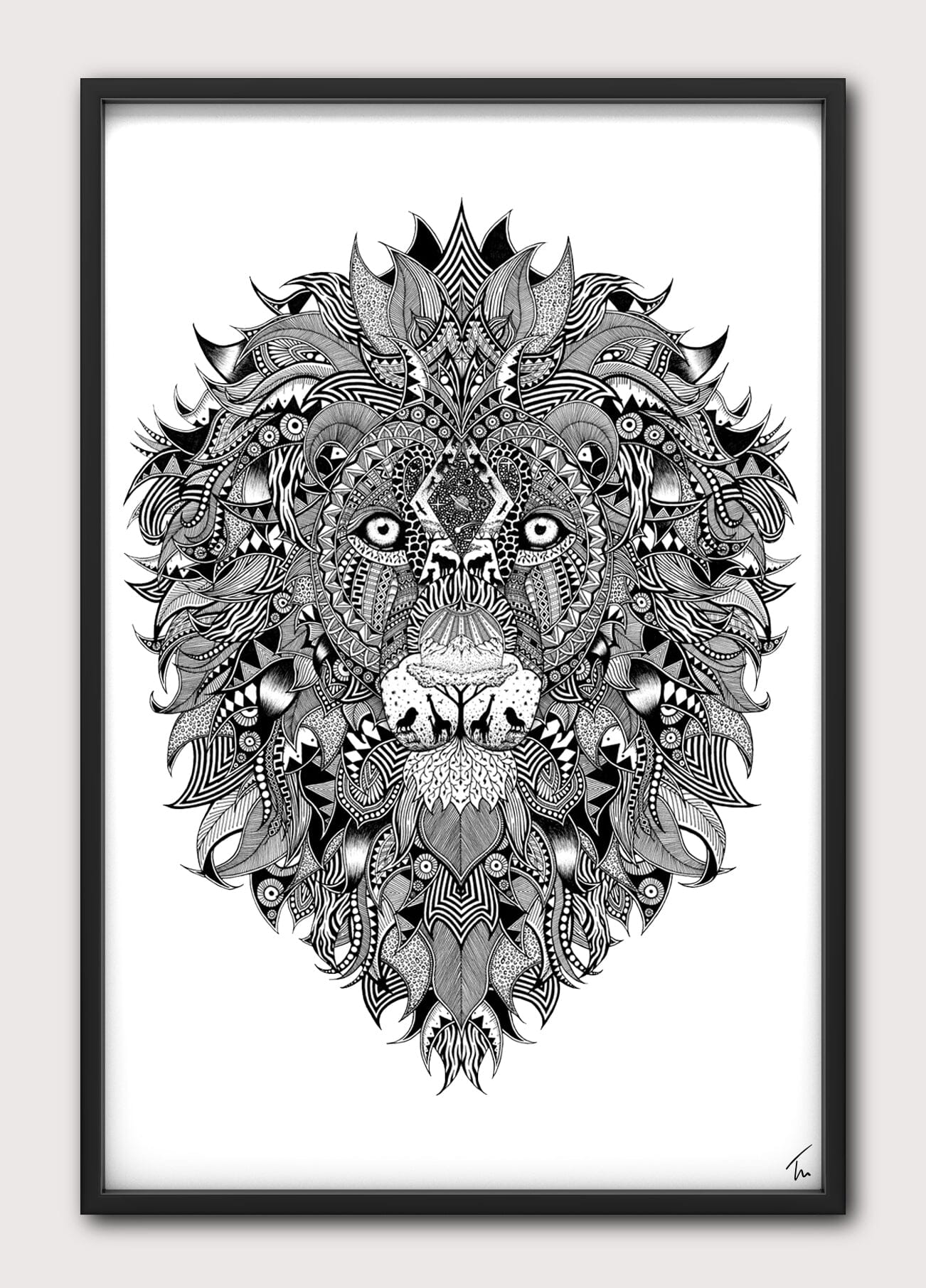 Lion Print Gift Set