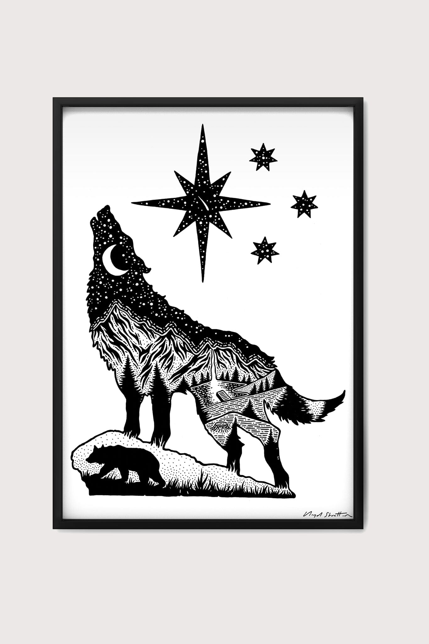 The Wolf & The Stars Fine Art Print