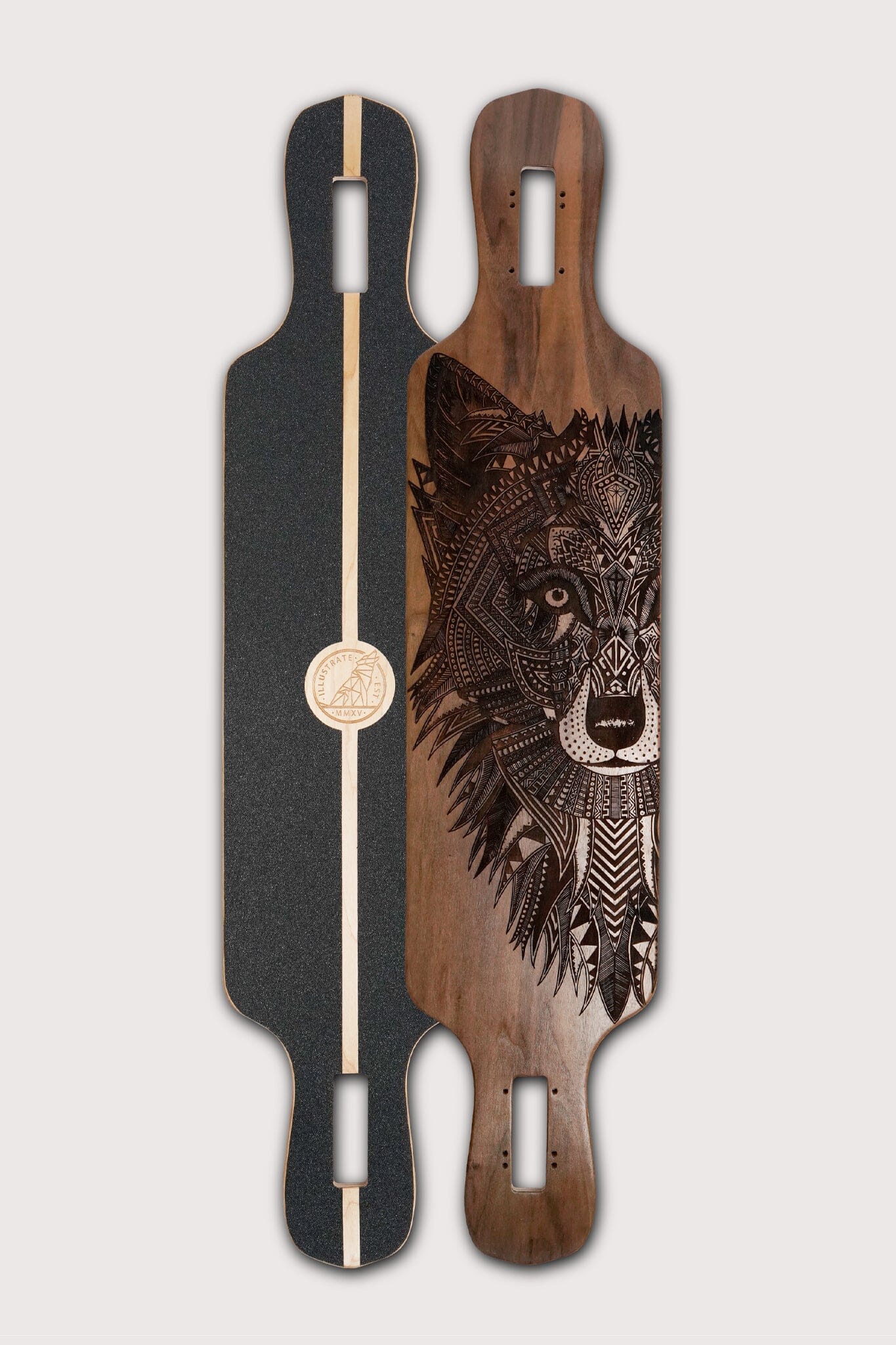 Grey Wolf Walnut Longboard