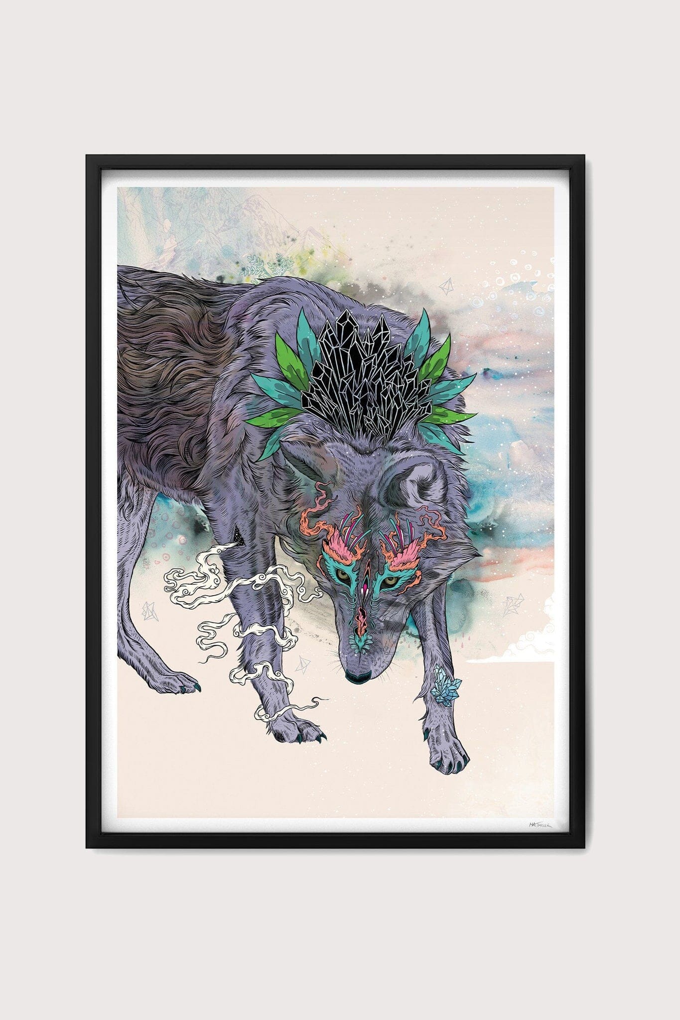 Journeying Spirit Wolf Fine Art Print