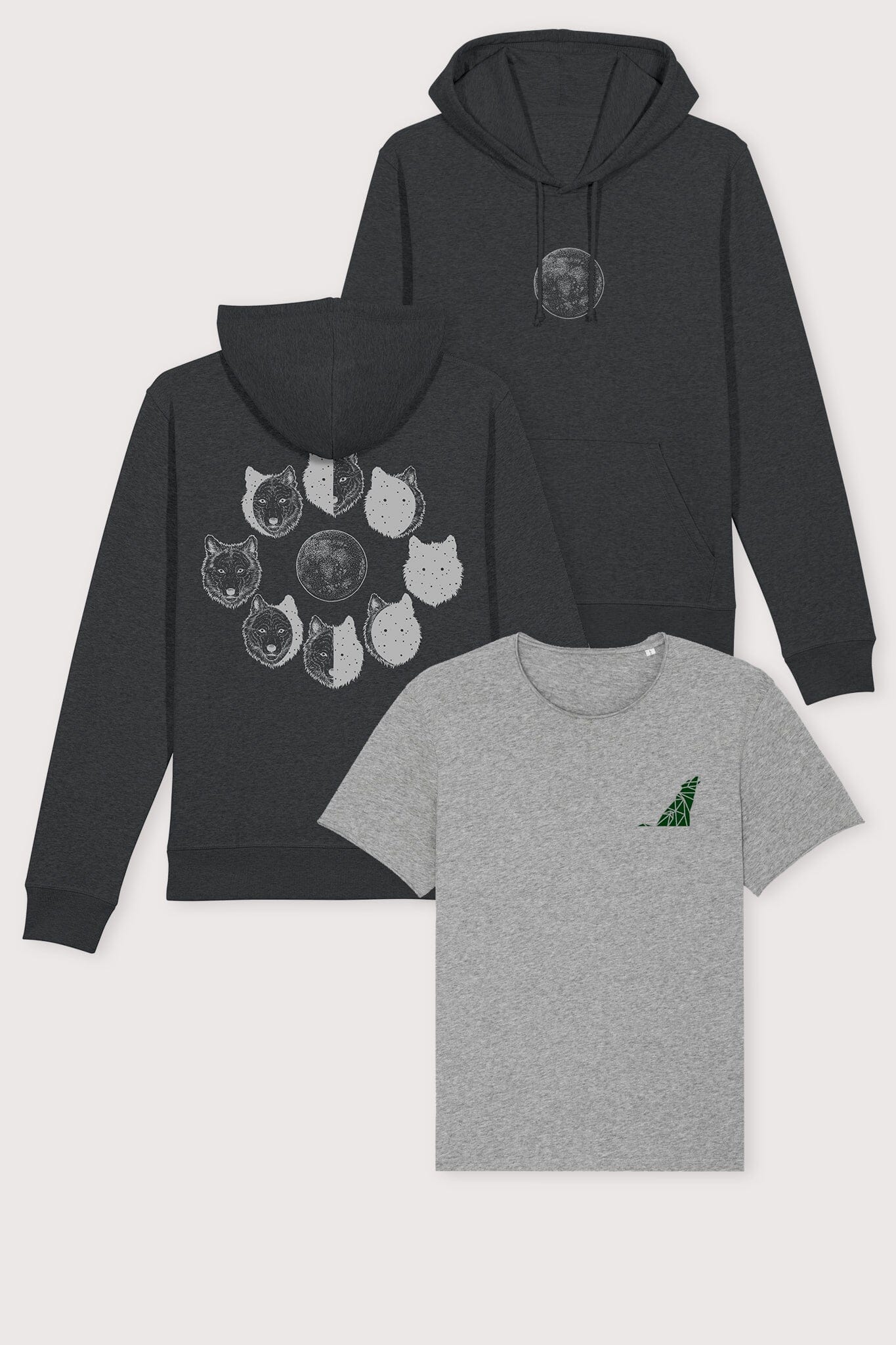 Women's Gift Set | Wolf Hoodie & T-shirt Combo