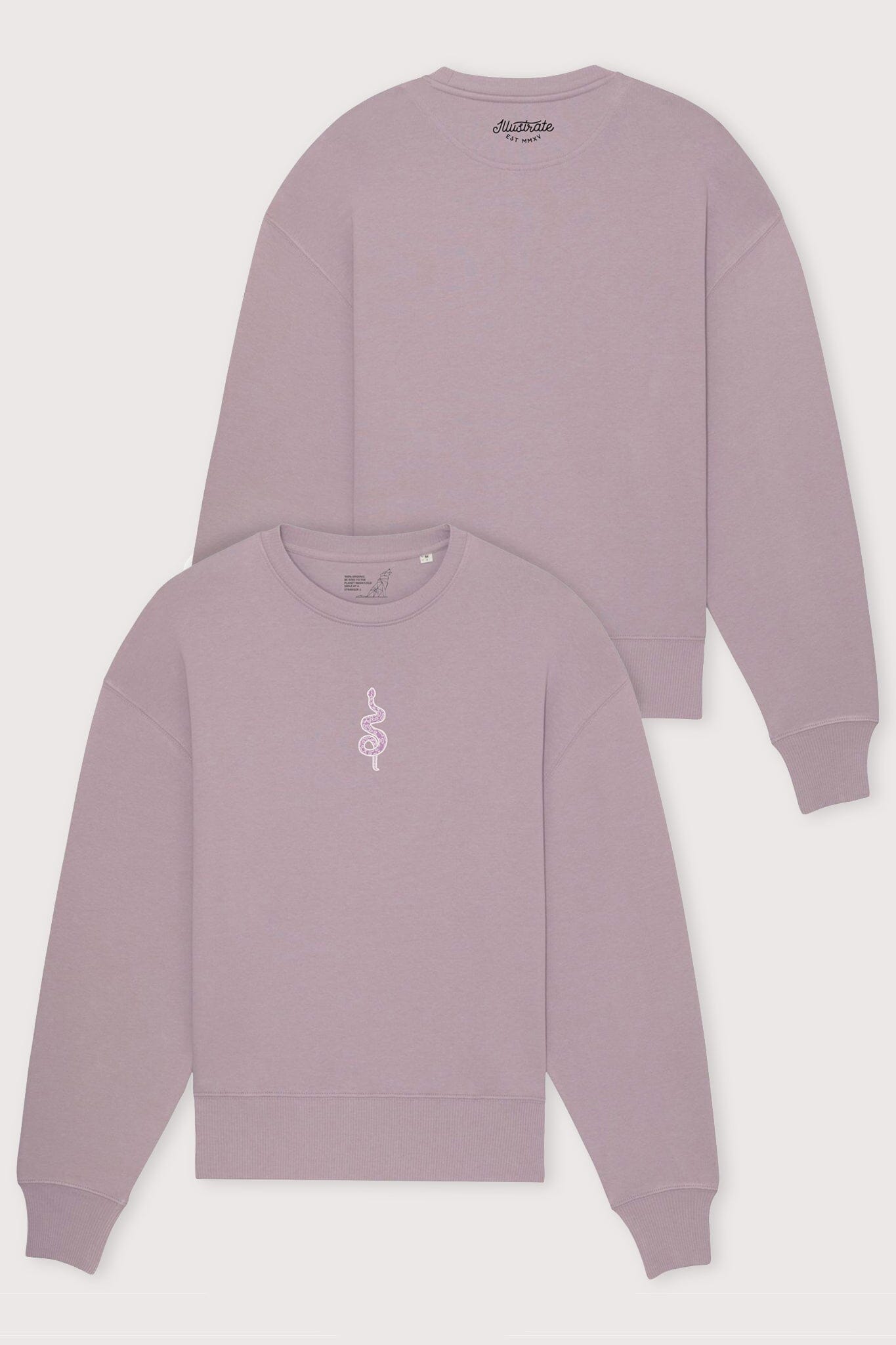 Men's Relaxed Sweatshirt | Embroidered Snake