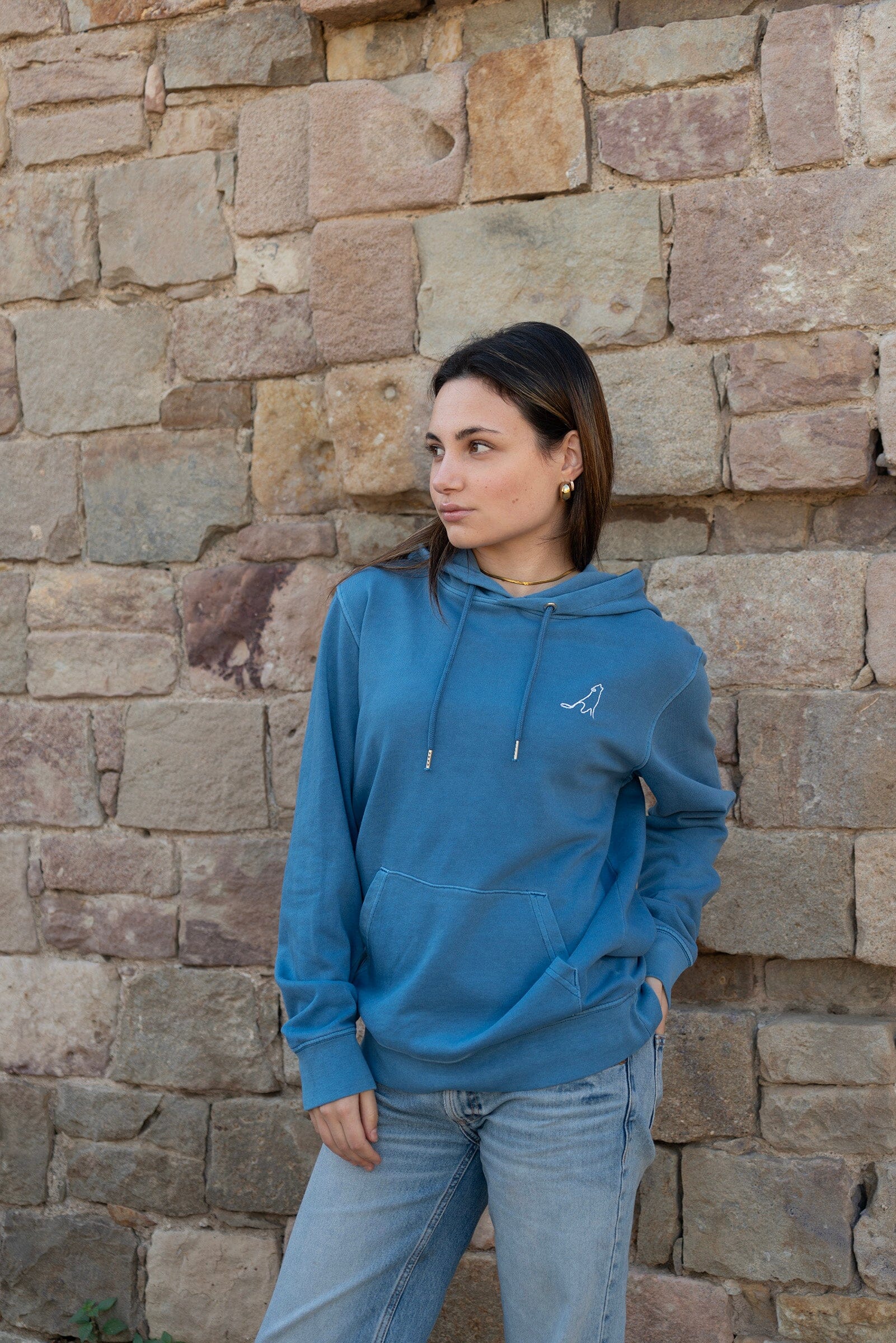 Women's Hoodie | Into The Wilderness x Embroidered Wolf