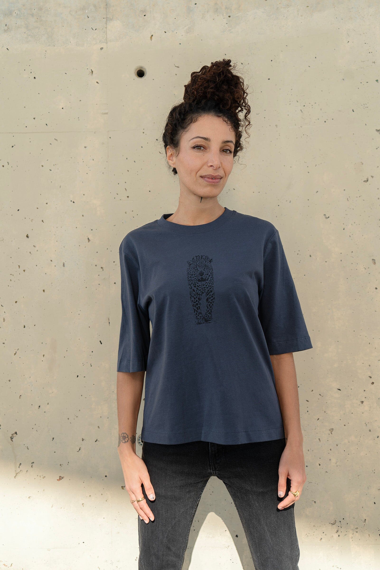 Hand Printed Organic Cotton T shirts. Designed by Artists