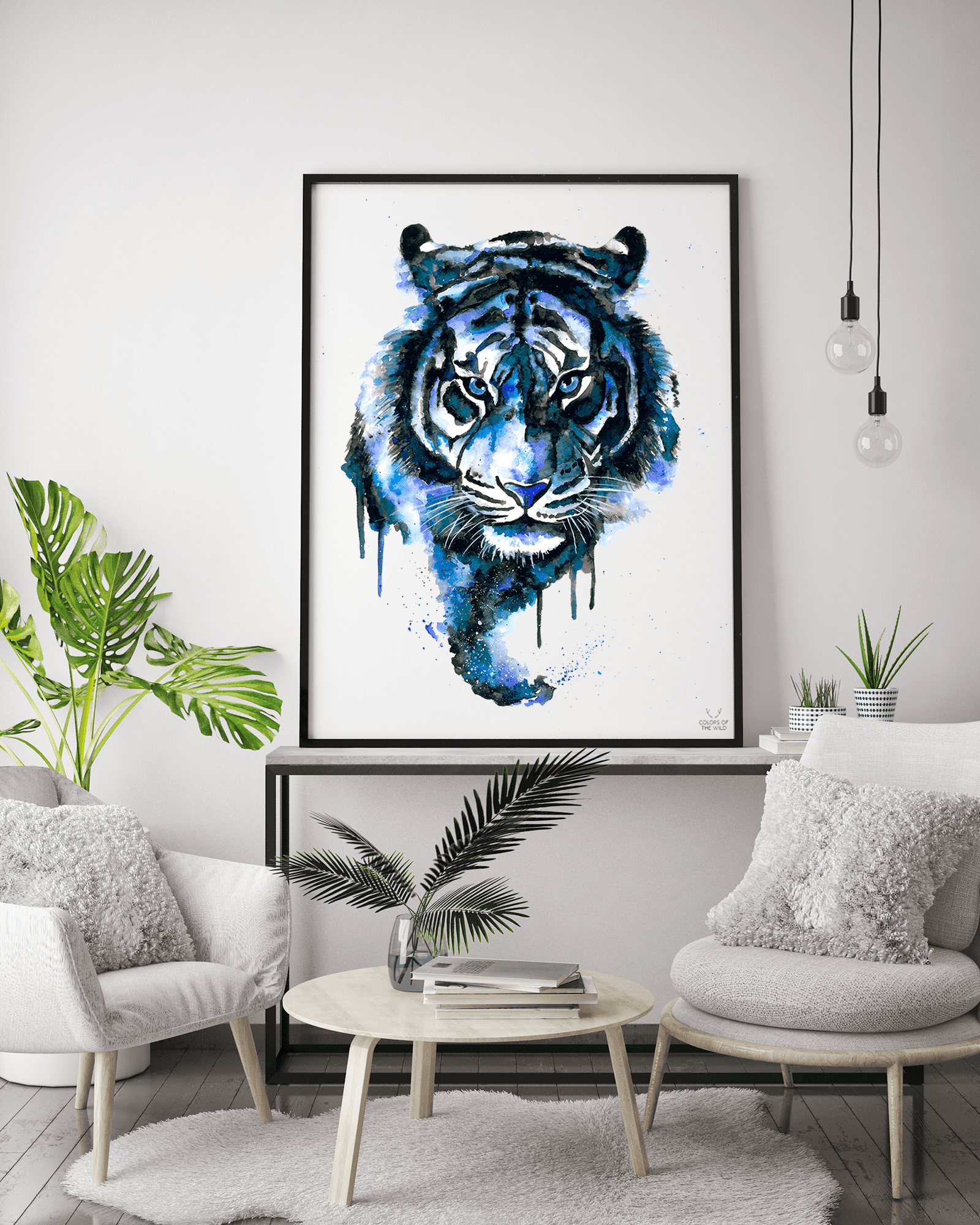 Blue Tiger Fine Art Print