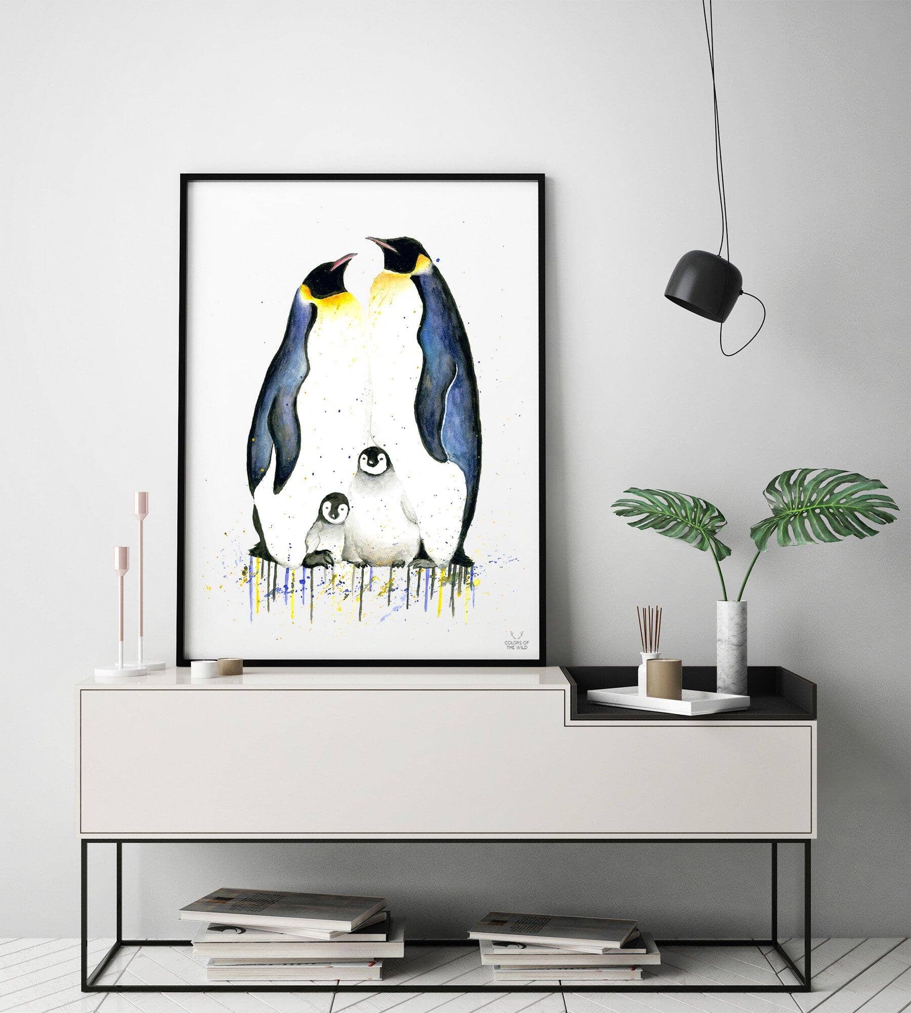 Penguin Family Fine Art Print