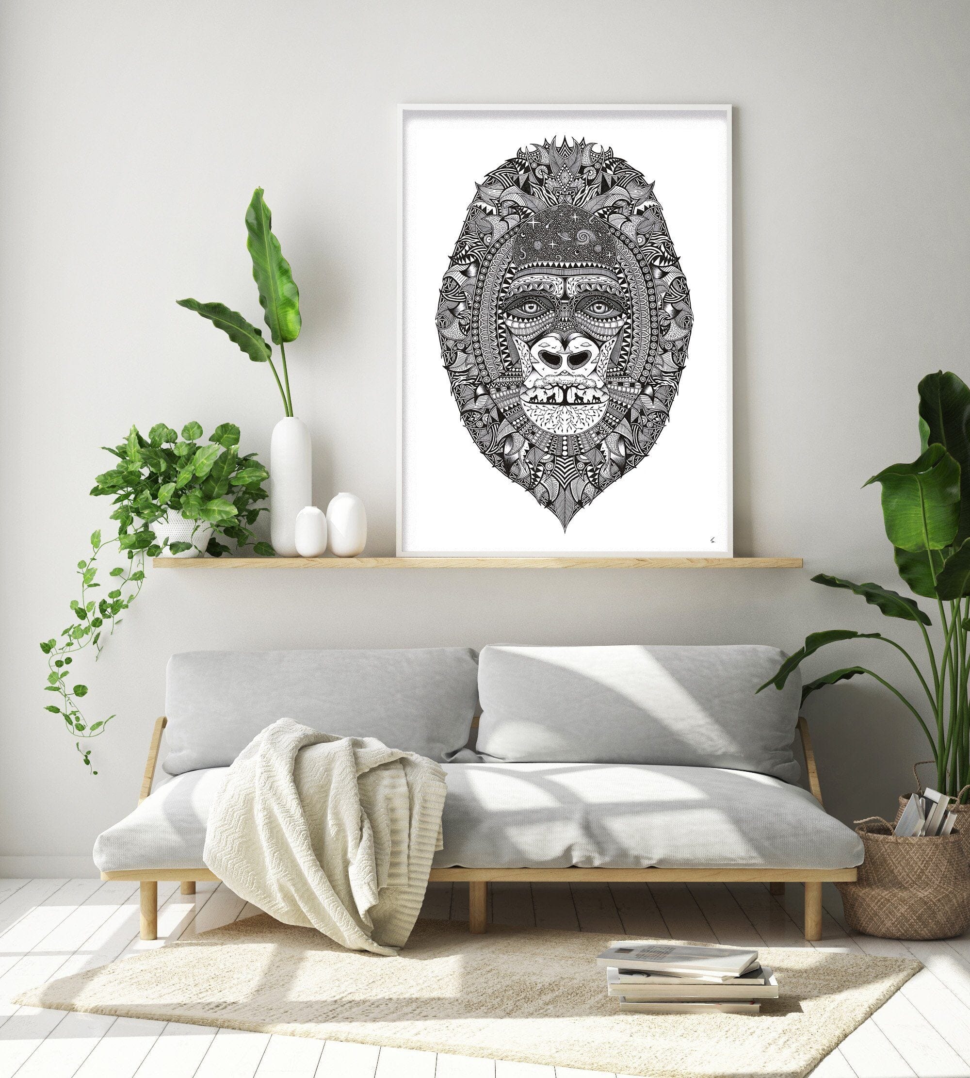 Mountain Gorilla Fine Art Print