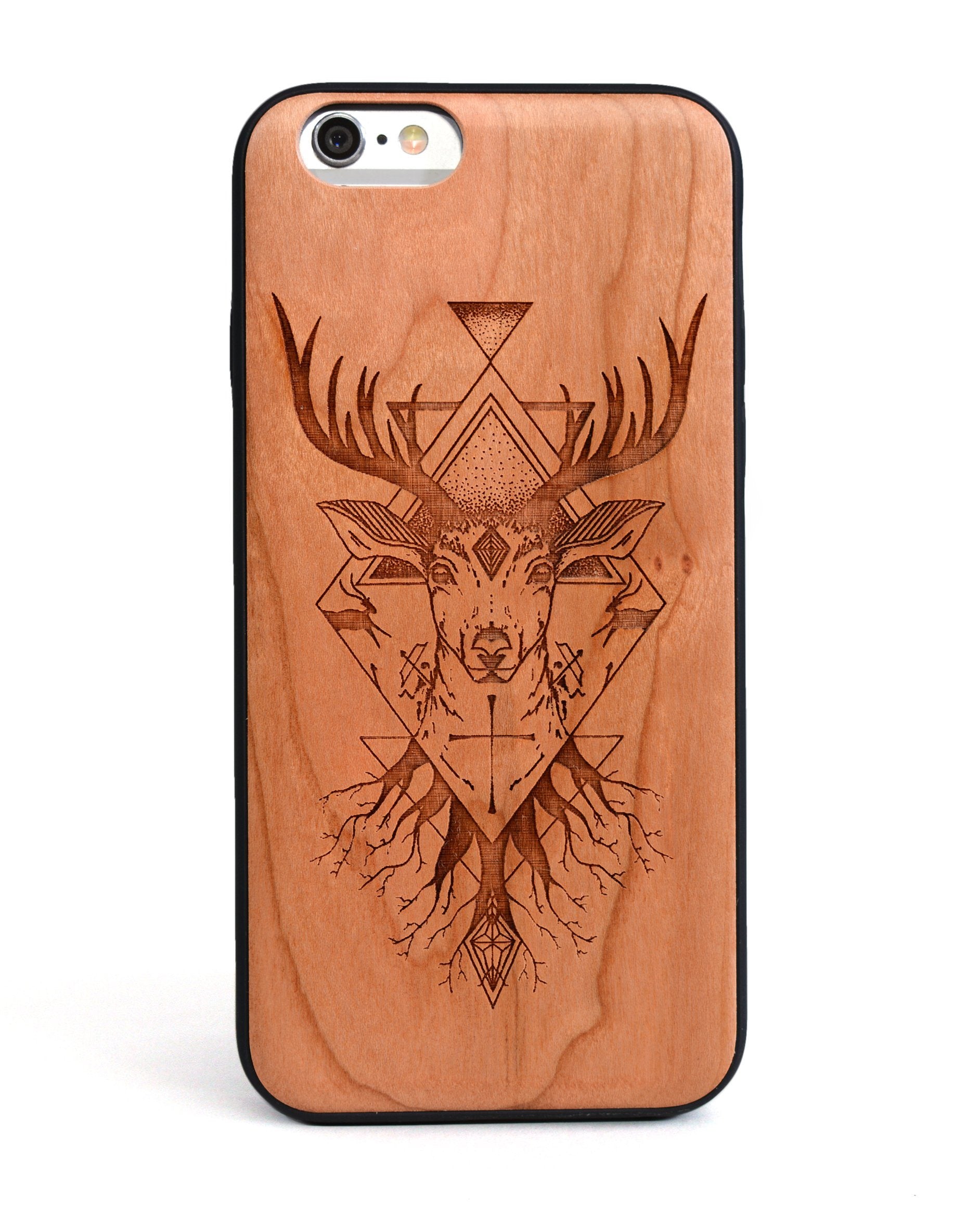 Wooden Phone Case | Minimalistic Stag