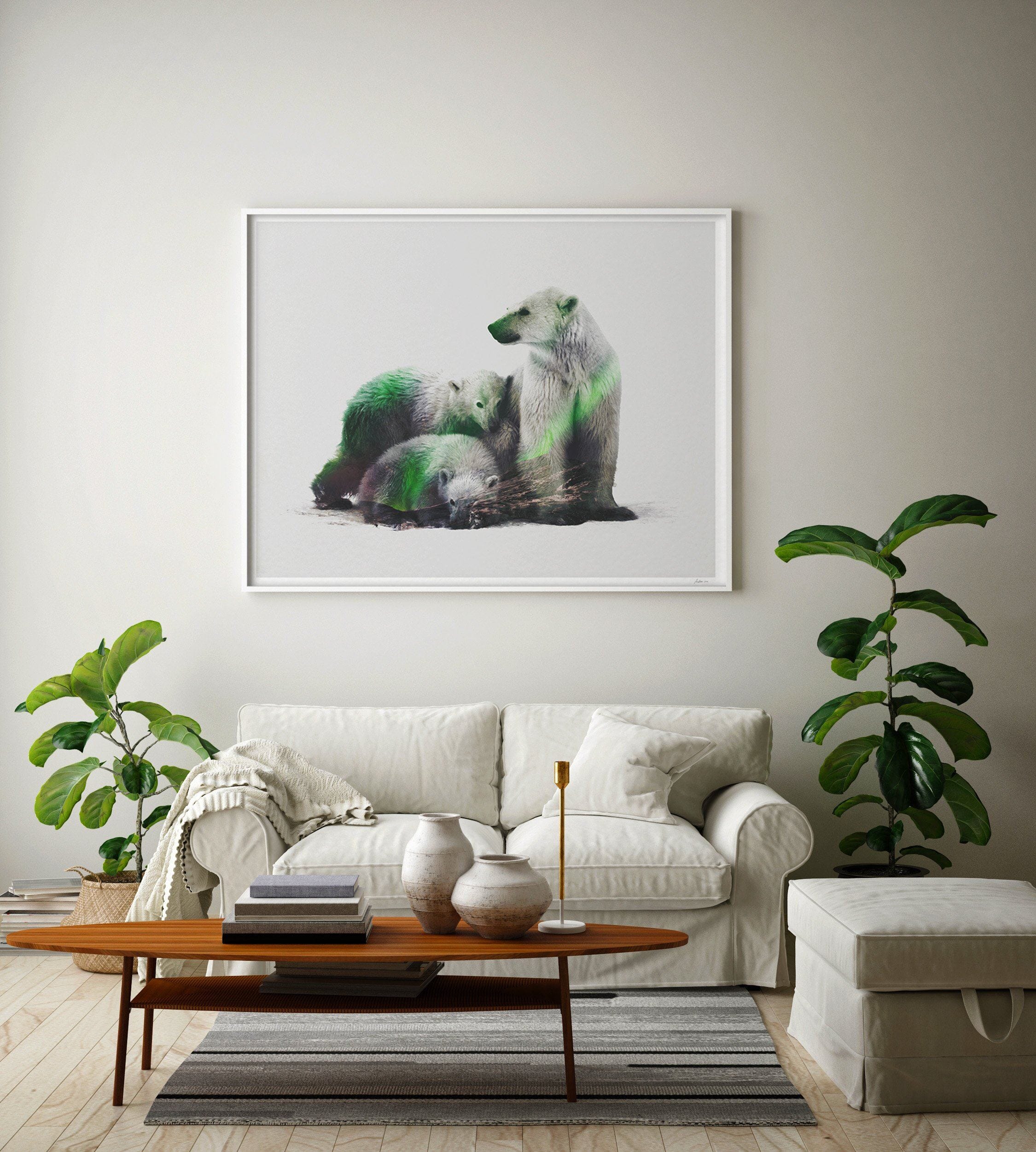 Arctic Polar Bear Family Fine Art Print