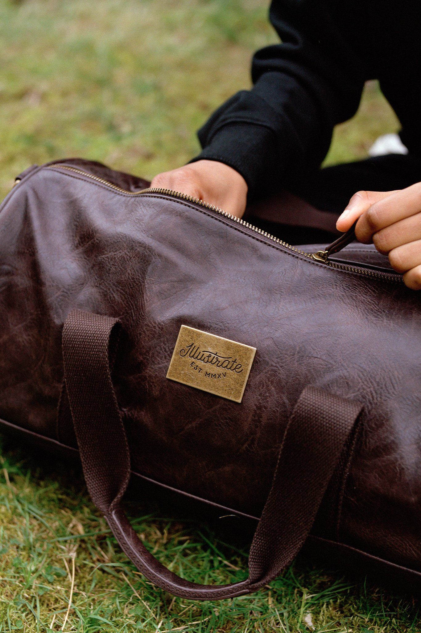 Vegan leather duffle Clearance