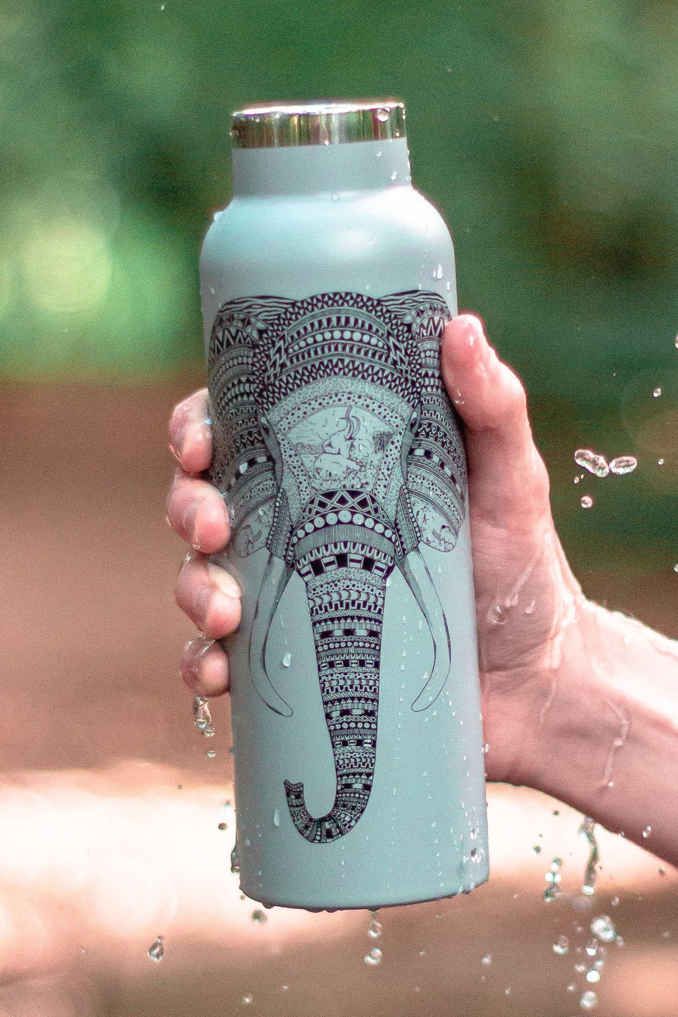 An Elephant Never Forgets Water Bottle