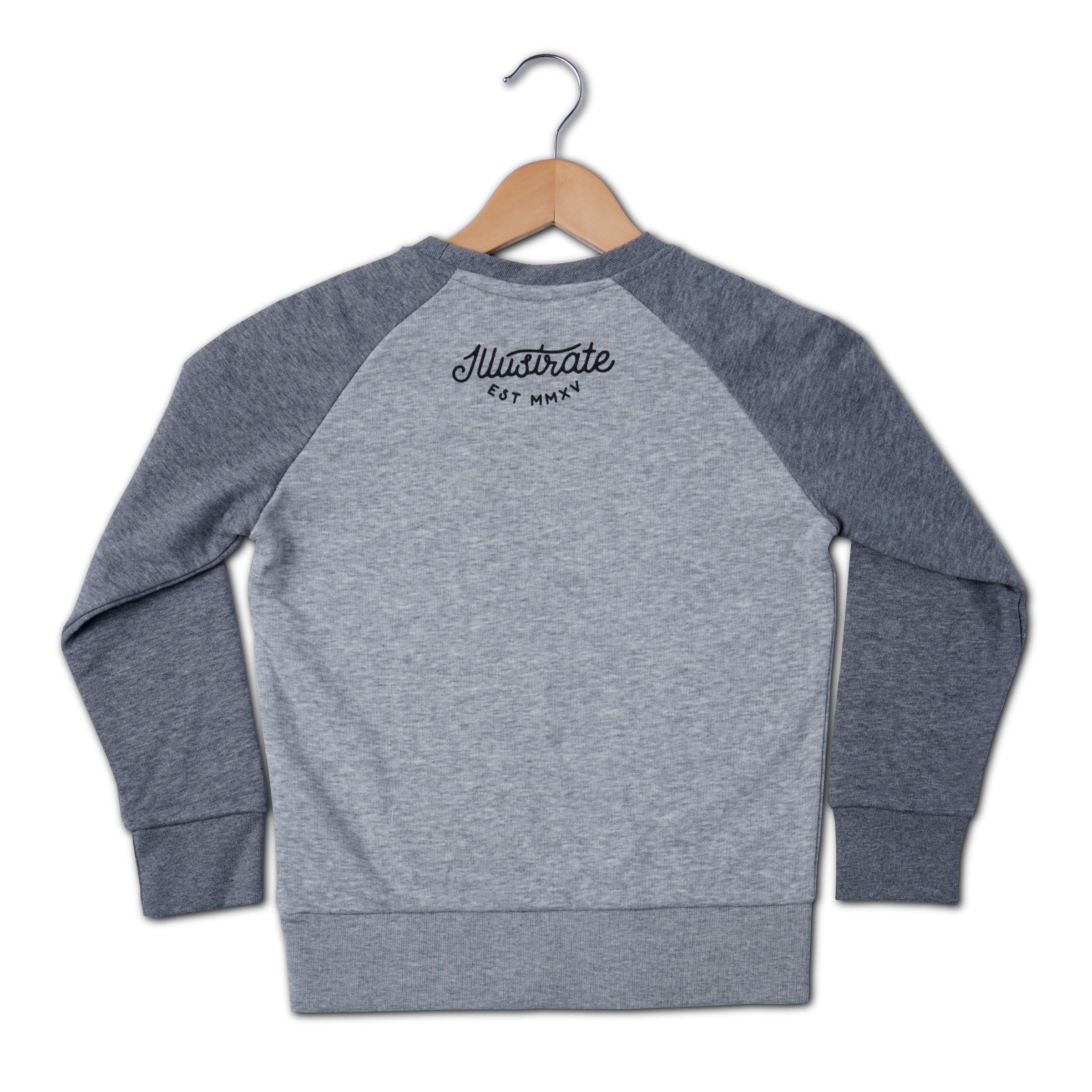 Grey Wolf Raglan Kids Sweat