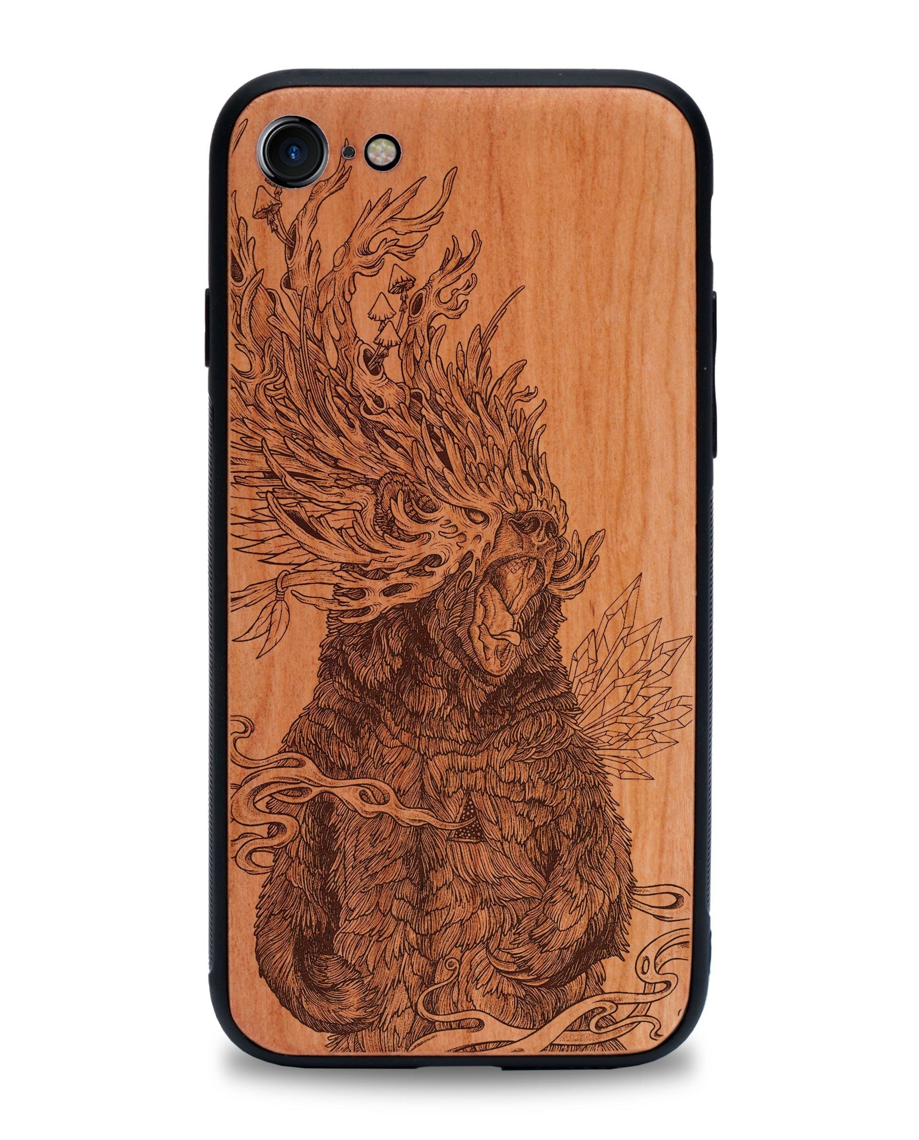 Wooden Phone Case | Journeying Spirit Bear