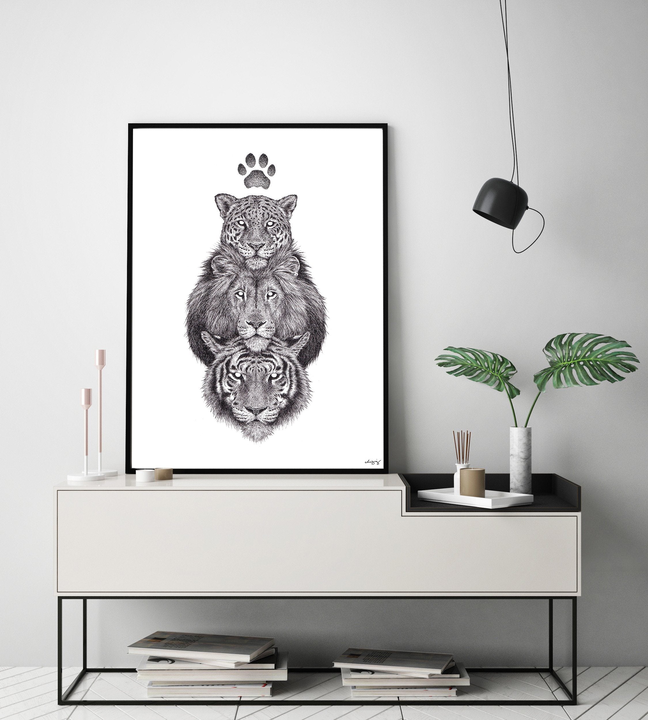 Panthera Totem Fine Art Print