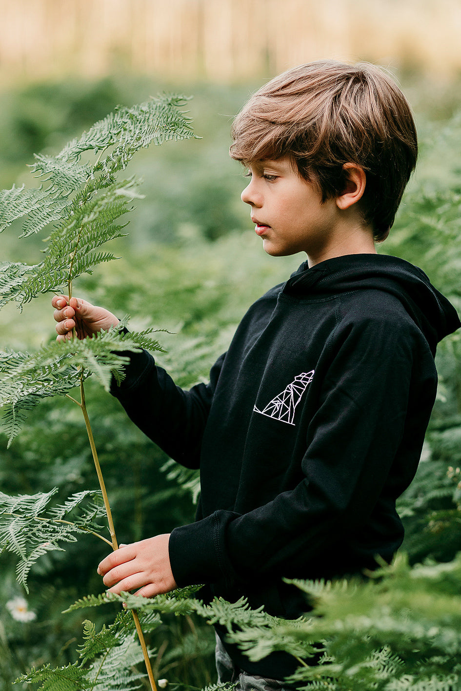 Simplistic Wolf Kids Hoodie