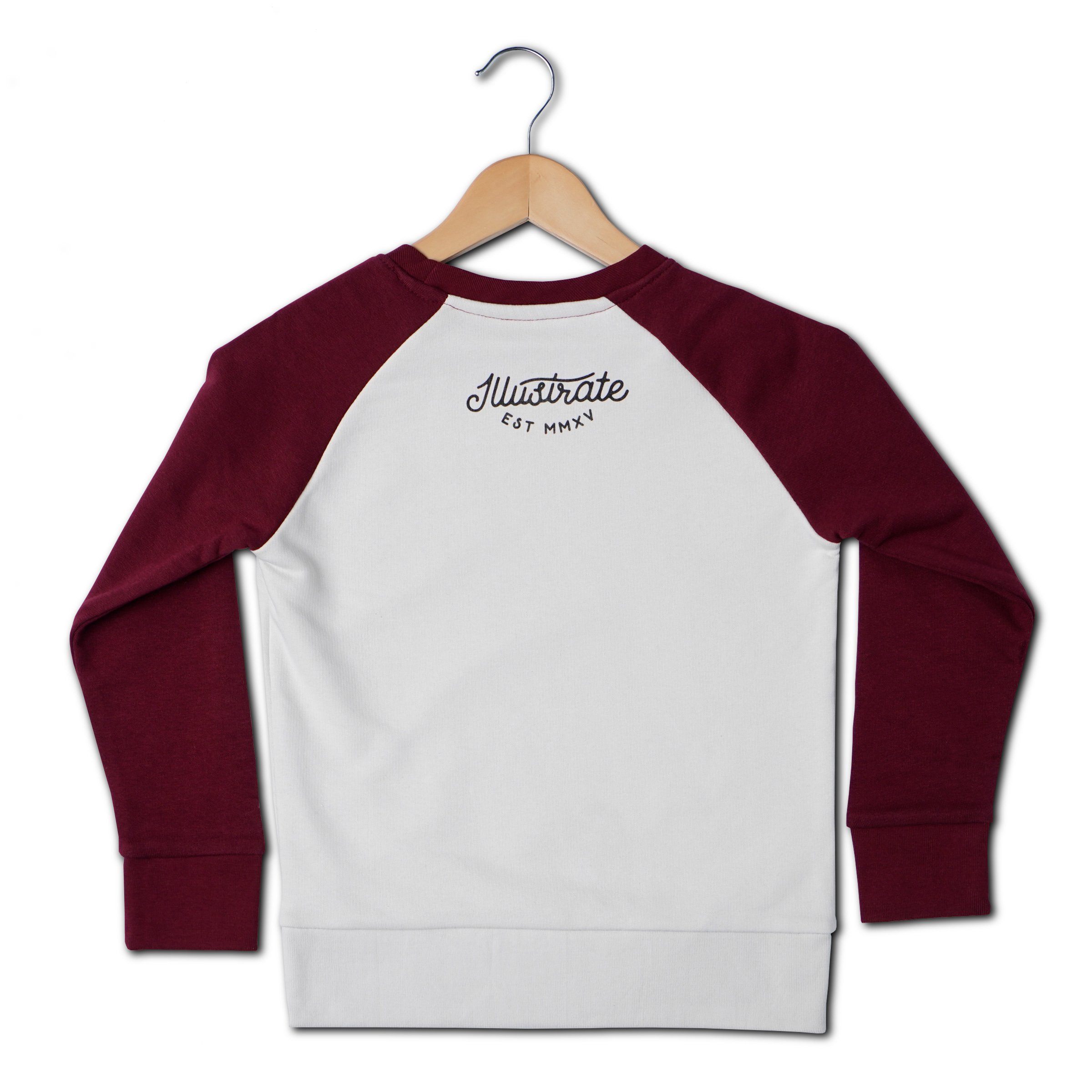 The Stag Contrast Raglan Kids Sweat