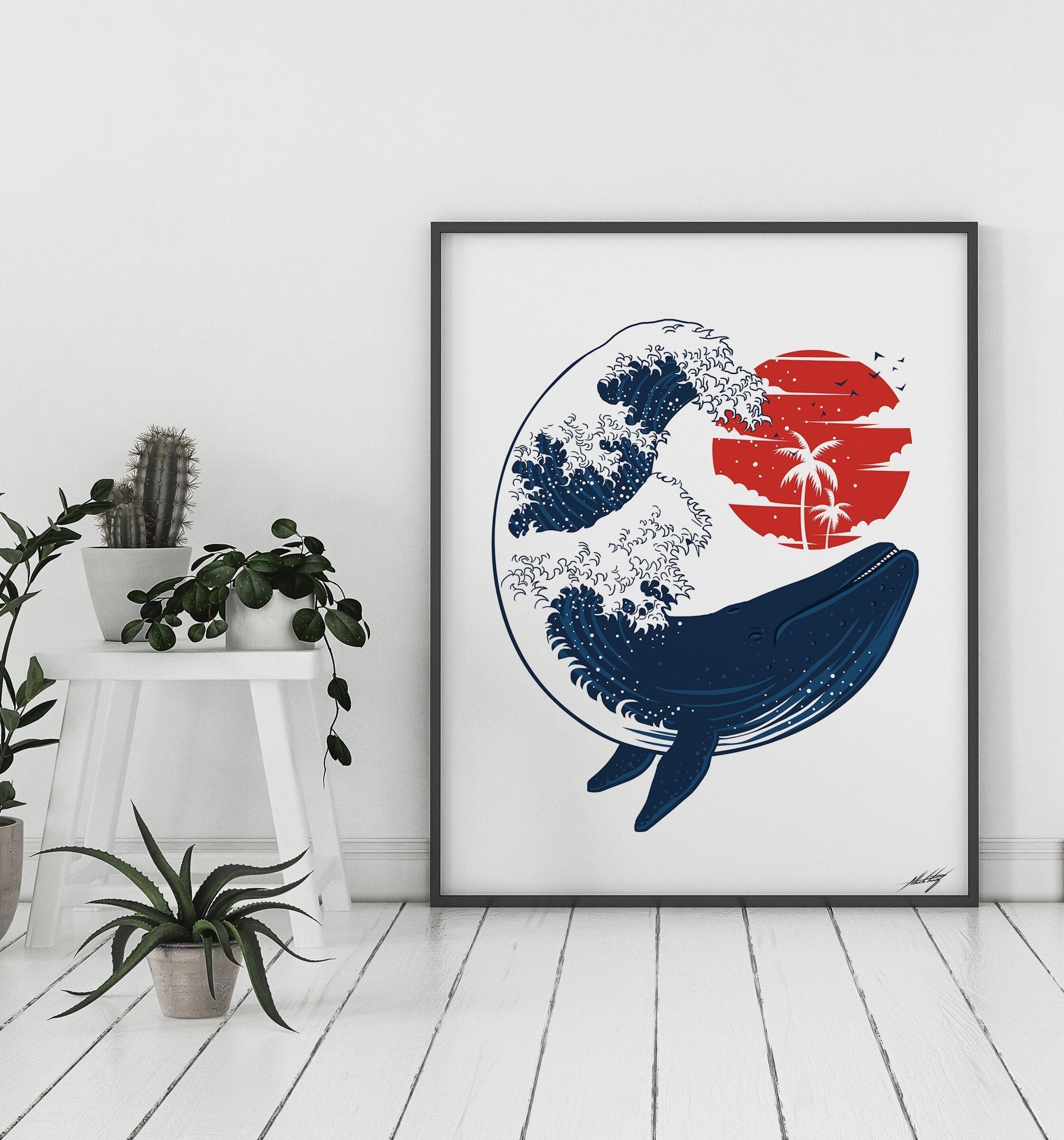 Whale Wave Fine Art Print